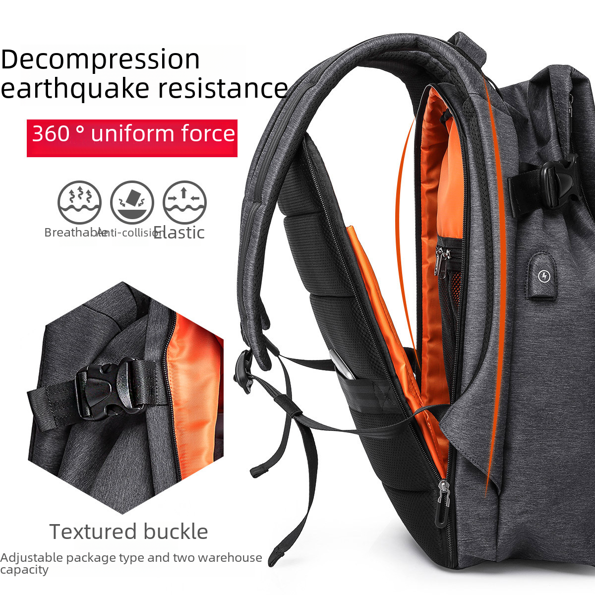Cool Casual Men's Backpack - Multifunctional Travel Bag
